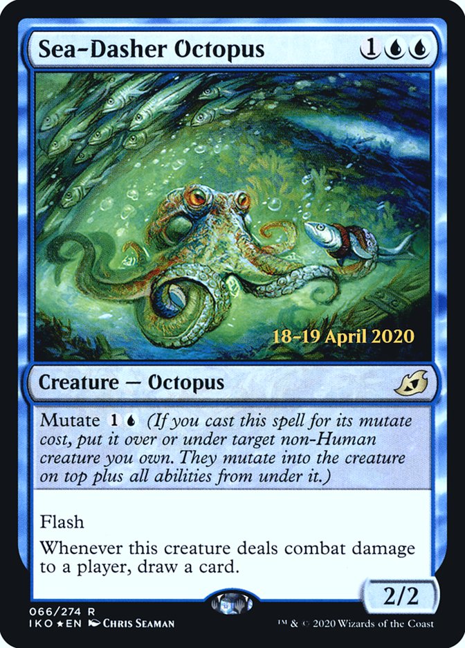 Sea-Dasher Octopus [Ikoria: Lair of Behemoths Prerelease Promos] | Exor Games Truro