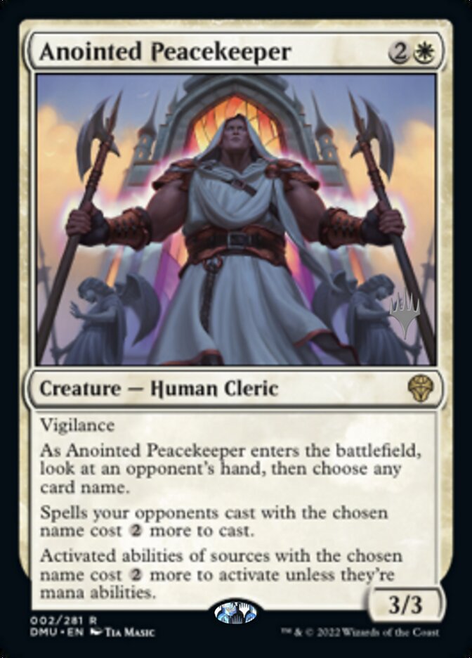 Anointed Peacekeeper (Promo Pack) [Dominaria United Promos] | Exor Games Truro