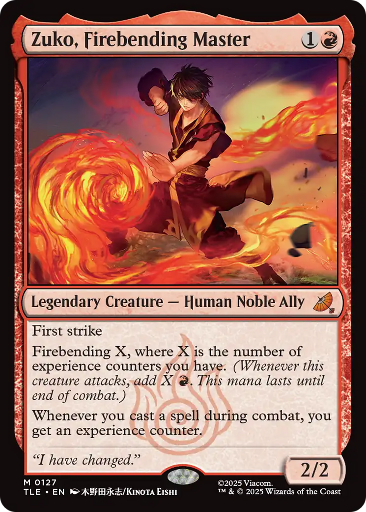 Zuko, Firebending Master [Avatar: The Last Airbender: Eternal-Legal] | Exor Games Truro