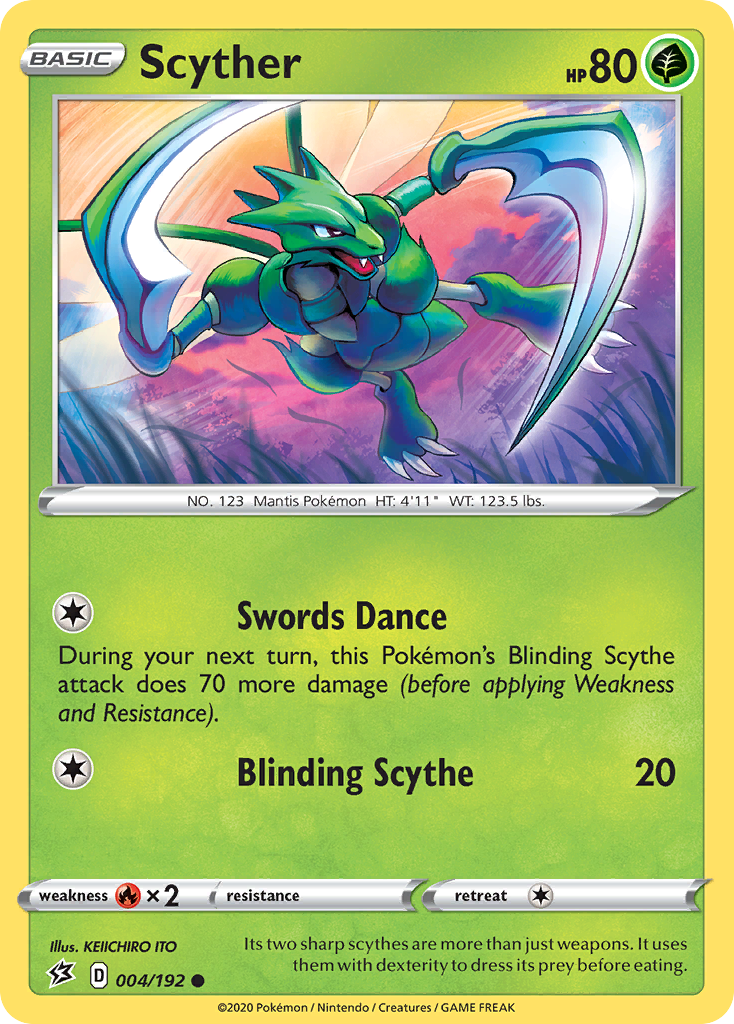 Scyther (004/192) [Sword & Shield: Rebel Clash] | Exor Games Truro