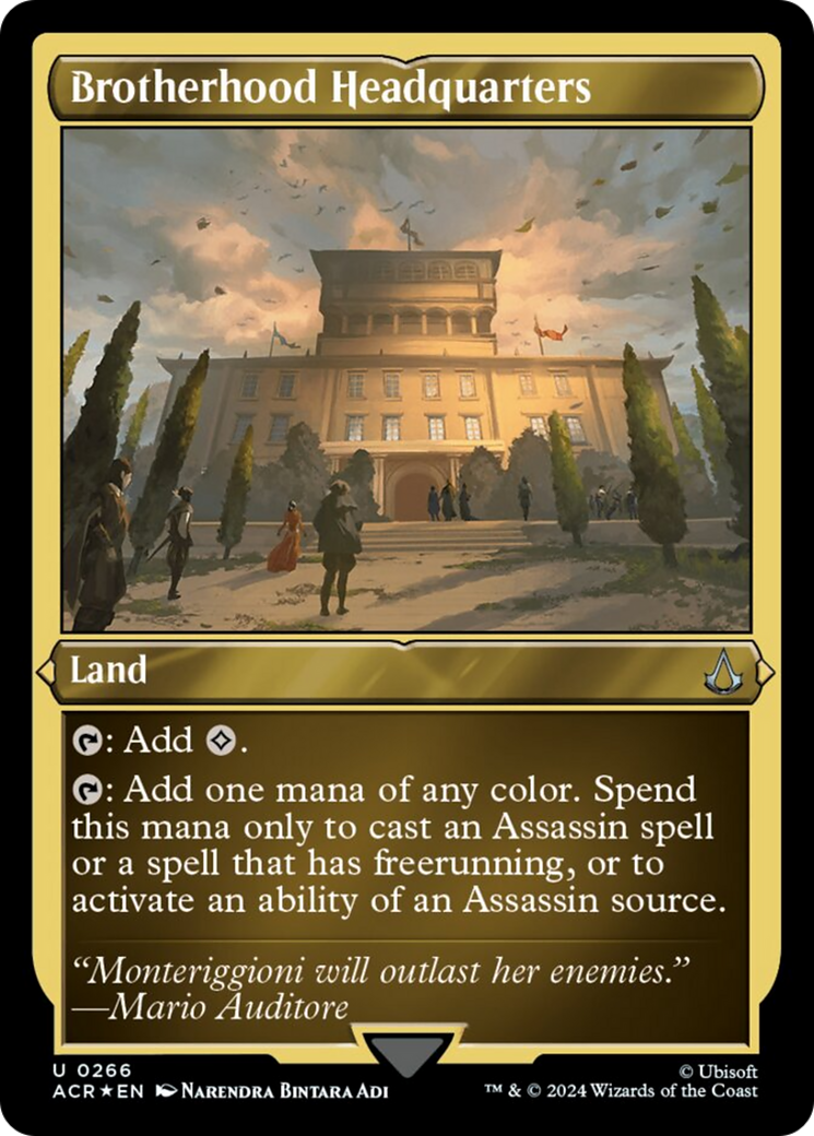Brotherhood Headquarters (Foil Etched) [Assassin's Creed] | Exor Games Truro