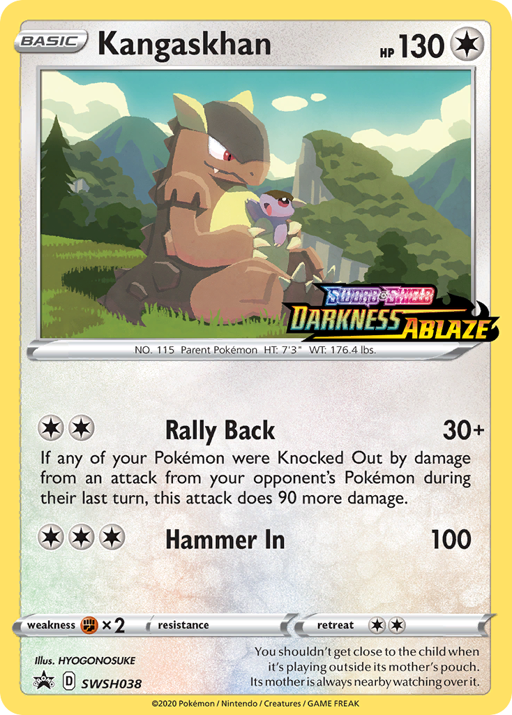 Kangaskhan (SWSH038) (Prerelease Promo) [Sword & Shield: Black Star Promos] | Exor Games Truro