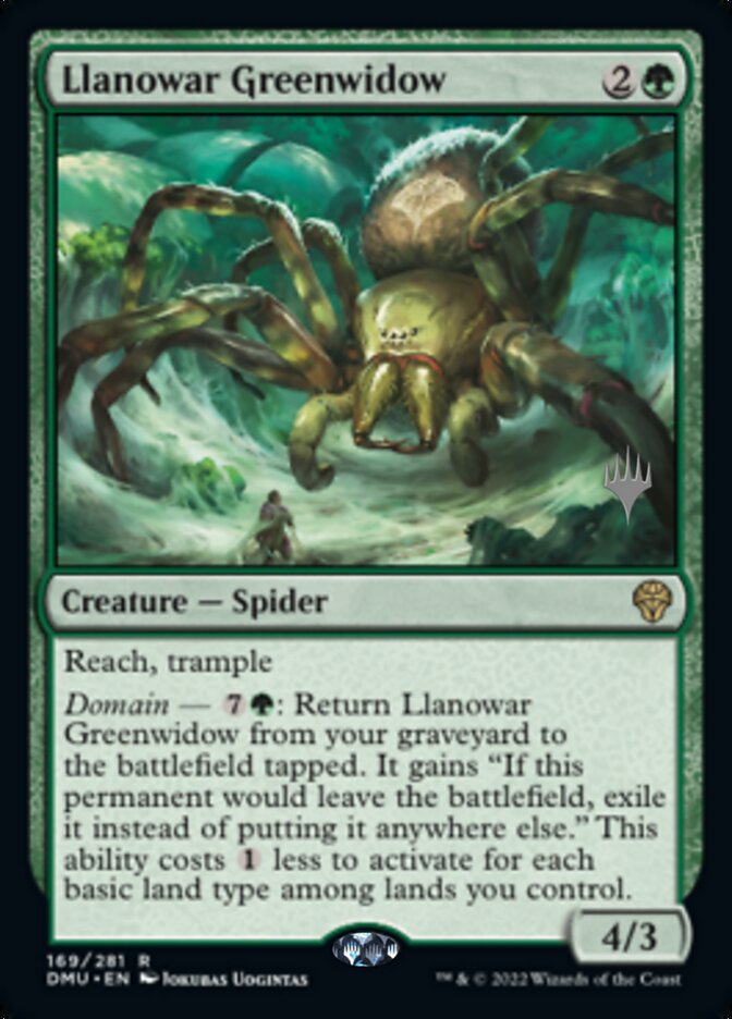 Llanowar Greenwidow (Promo Pack) [Dominaria United Promos] | Exor Games Truro