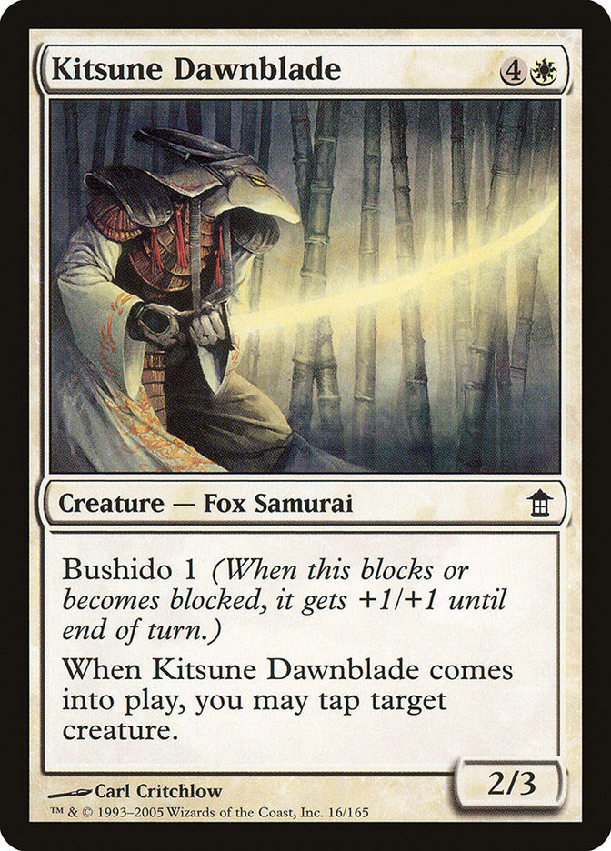 Kitsune Dawnblade [Saviors of Kamigawa] | Exor Games Truro