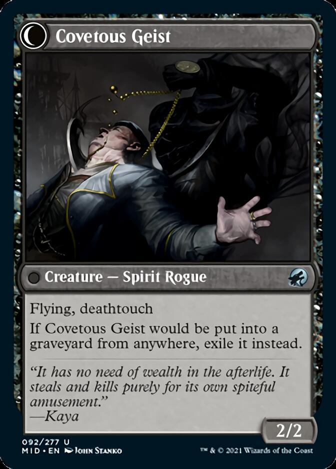 Covert Cutpurse // Covetous Geist [Innistrad: Midnight Hunt] | Exor Games Truro