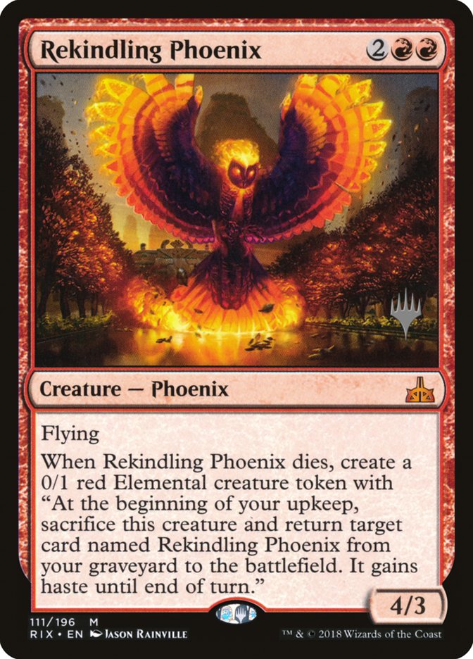 Rekindling Phoenix (Promo Pack) [Rivals of Ixalan Promos] | Exor Games Truro