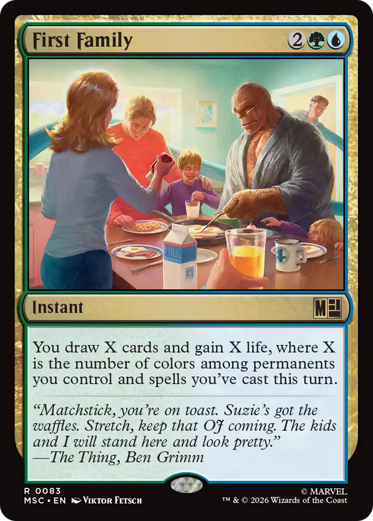 First Family (Surge Foil) [Marvel Super Heroes Commander] | Exor Games Truro