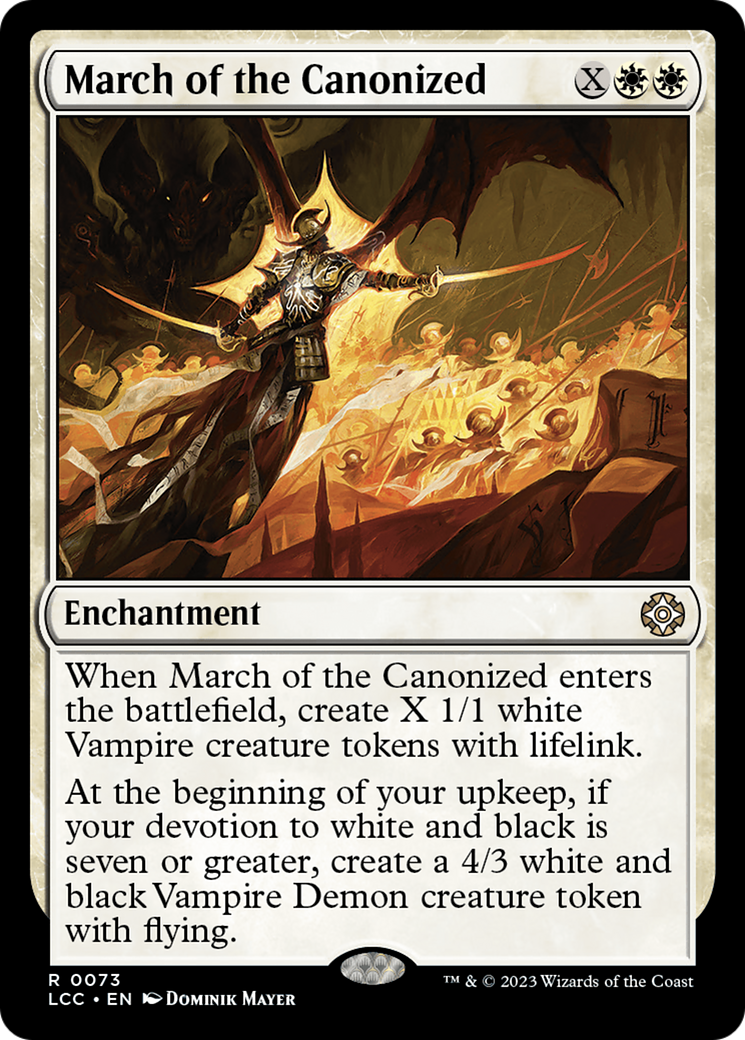 March of the Canonized [The Lost Caverns of Ixalan Commander] | Exor Games Truro