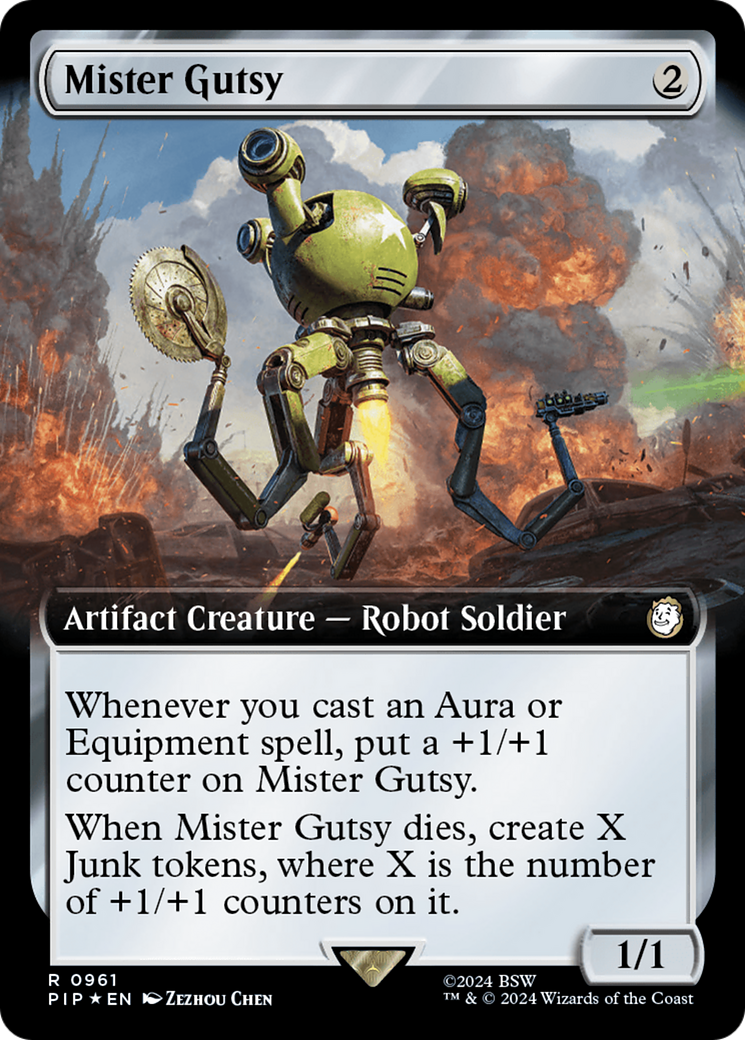 Mister Gutsy (Extended Art) (Surge Foil) [Fallout] | Exor Games Truro