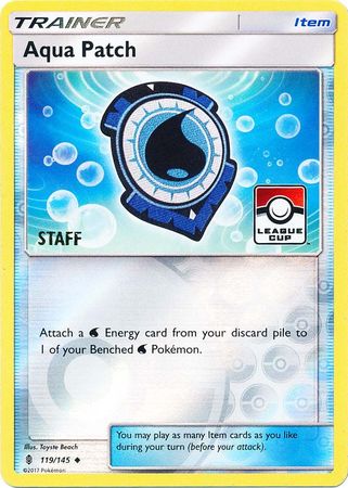 Aqua Patch (119/145) (League Promo Staff) [Sun & Moon: Guardians Rising] | Exor Games Truro