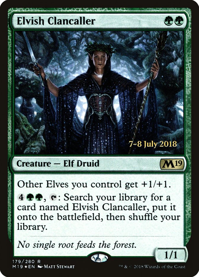 Elvish Clancaller [Core Set 2019 Prerelease Promos] | Exor Games Truro