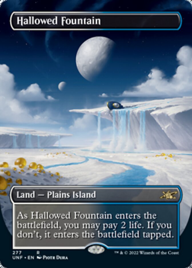 Hallowed Fountain (Borderless) [Unfinity] | Exor Games Truro