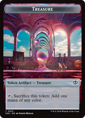 Elemental (0002) // Treasure Double-Sided Token [Secrets of Strixhaven Tokens] | Exor Games Truro