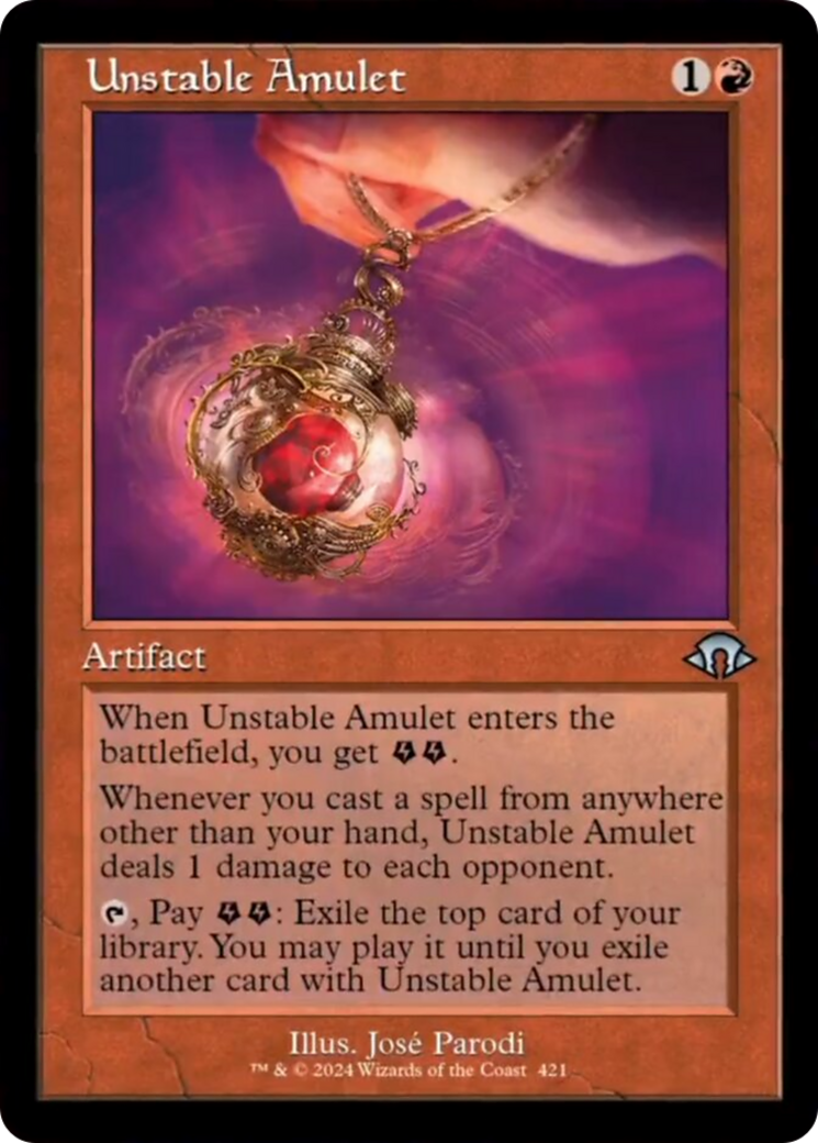 Unstable Amulet (Retro) [Modern Horizons 3] | Exor Games Truro