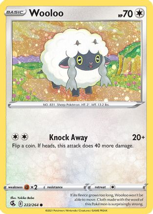 Wooloo (222/264) (Cosmos Holo) [Sword & Shield: Fusion Strike] | Exor Games Truro