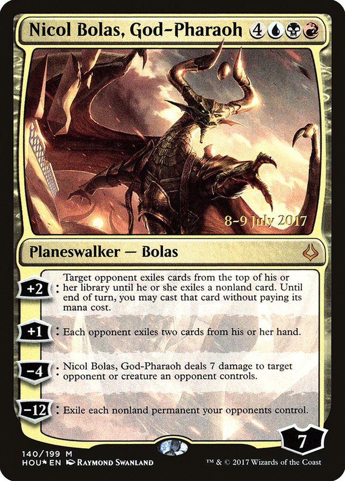 Nicol Bolas, God-Pharaoh [Hour of Devastation Prerelease Promos] | Exor Games Truro