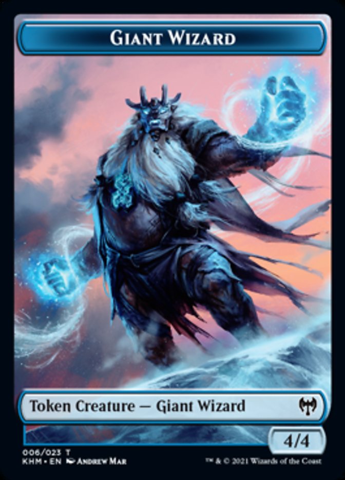 Giant Wizard Token [Kaldheim Tokens] | Exor Games Truro