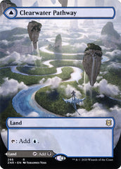 Clearwater Pathway // Murkwater Pathway (Borderless Alternate Art) [Zendikar Rising] | Exor Games Truro