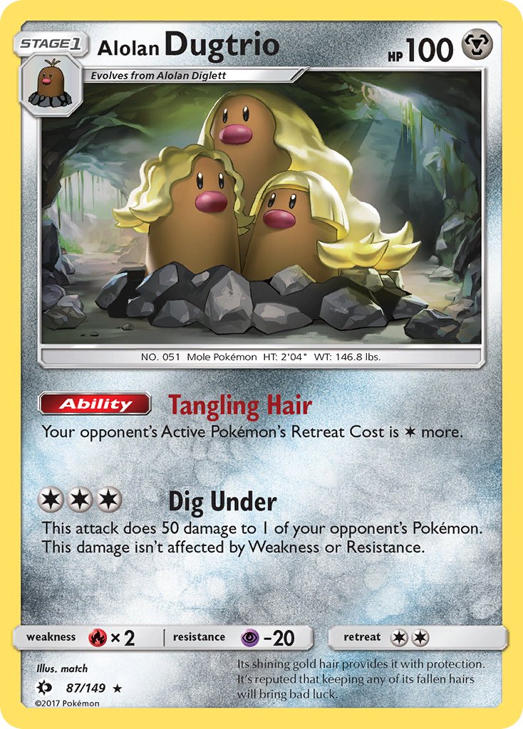 Alolan Dugtrio (87/149) (Cosmos Holo) (Blister Exclusive) [Sun & Moon: Base Set] | Exor Games Truro