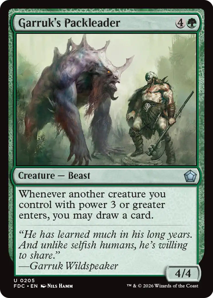 Garruk's Packleader [Foundations Commander] | Exor Games Truro