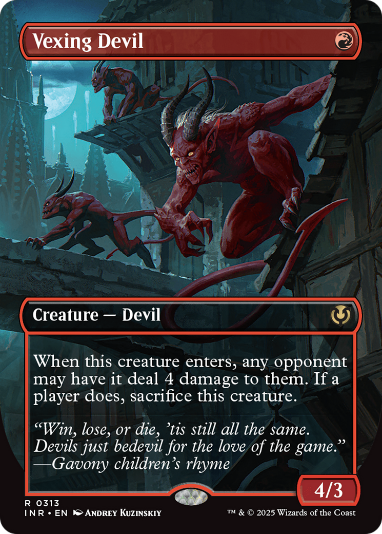 Vexing Devil (Borderless) [Innistrad Remastered] | Exor Games Truro