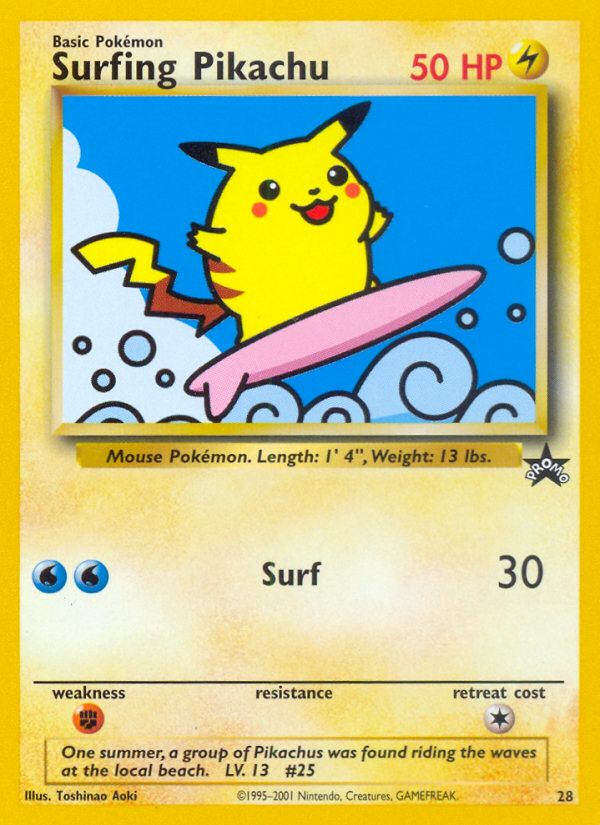 Surfing Pikachu (28) [Wizards of the Coast: Black Star Promos] | Exor Games Truro