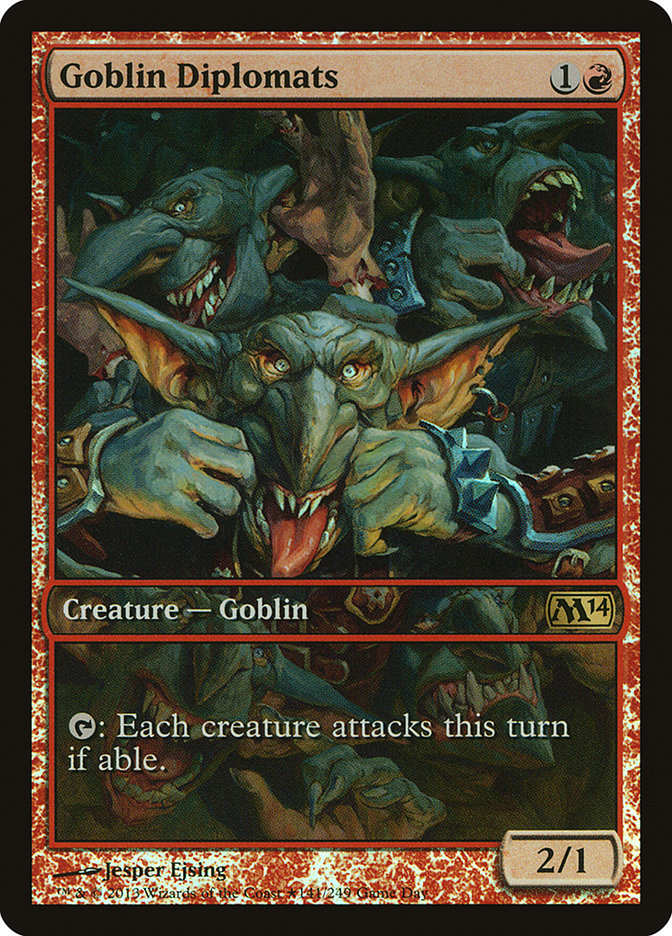 Goblin Diplomats (Game Day) [Magic 2014 Promos] | Exor Games Truro