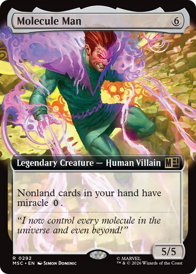 Molecule Man (Extended Art) [Marvel Super Heroes Commander] | Exor Games Truro