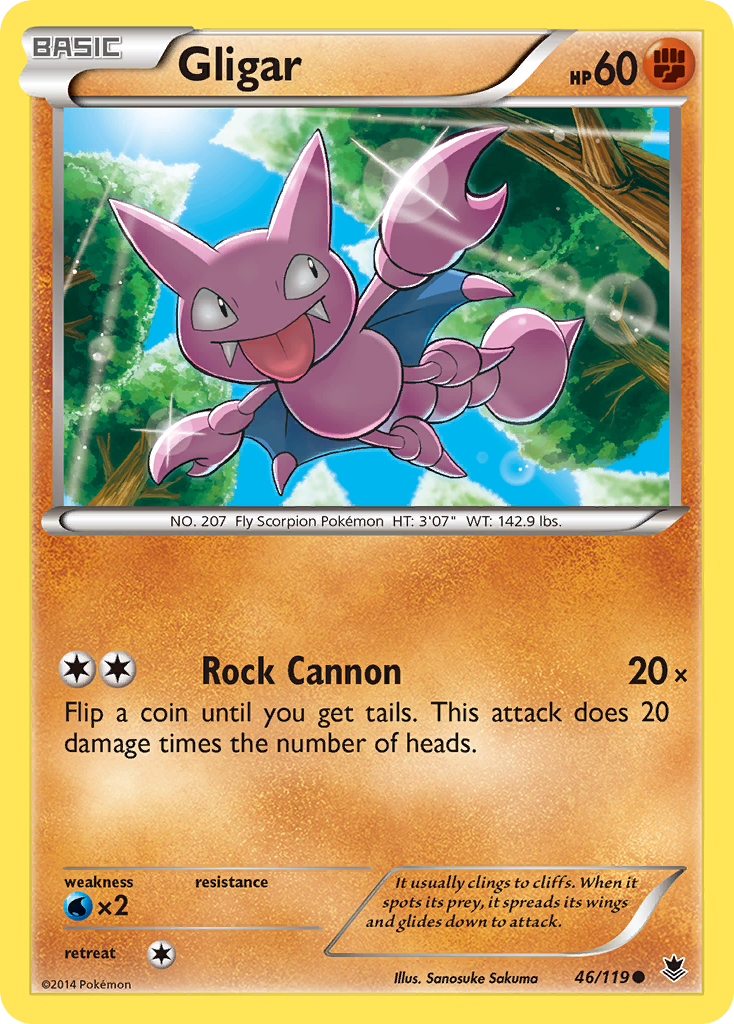 Gligar (46/119) [XY: Phantom Forces] | Exor Games Truro