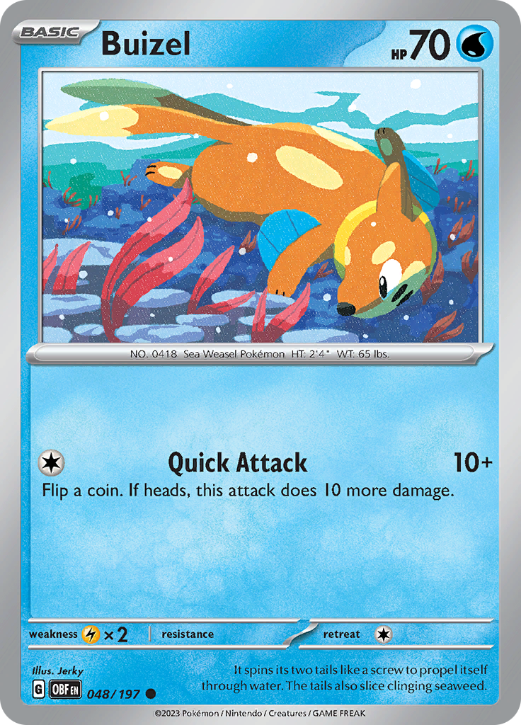 Buizel (048/197) [Scarlet & Violet: Obsidian Flames] | Exor Games Truro