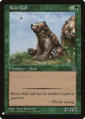 Bear Cub [Mystery Booster] | Exor Games Truro