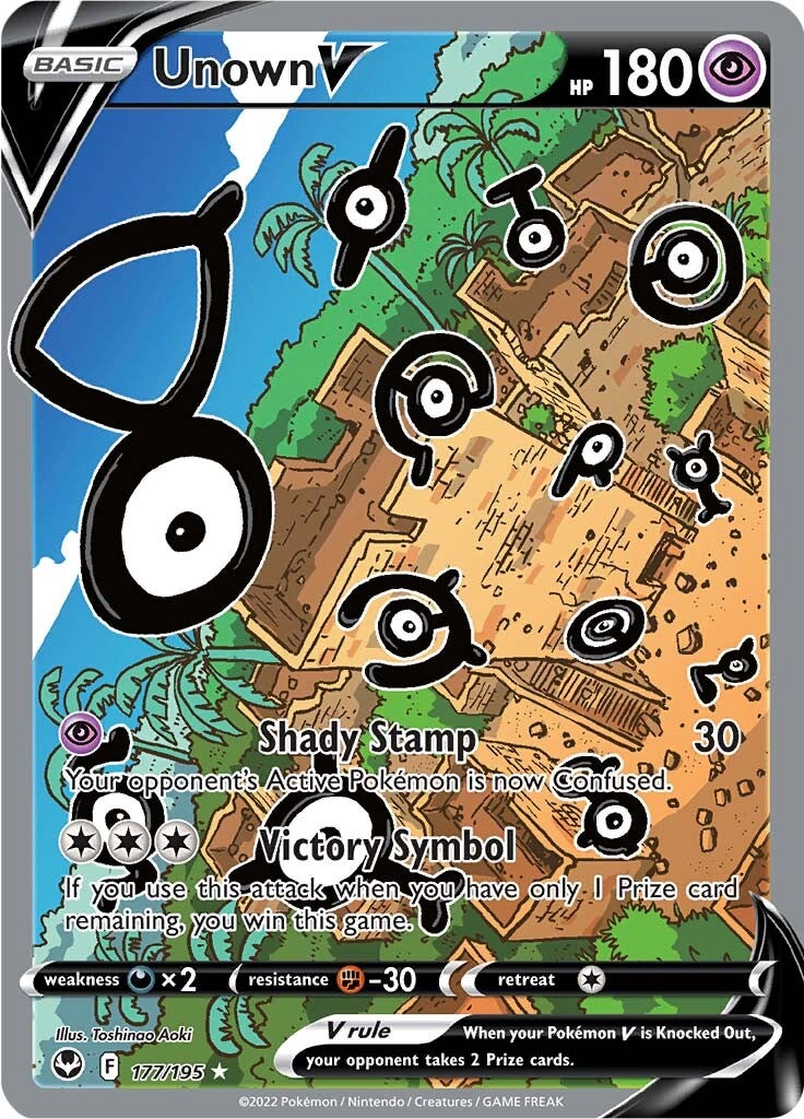 Unown V (177/195) [Sword & Shield: Silver Tempest] | Exor Games Truro