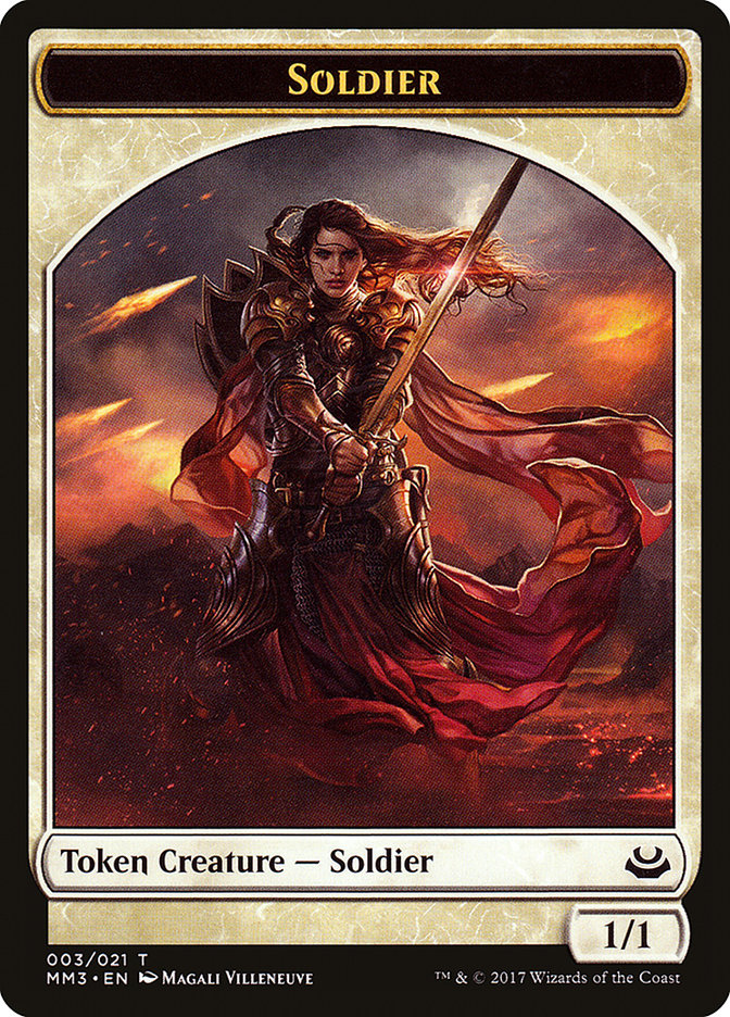 Soldier Token (003/021) [Modern Masters 2017 Tokens] | Exor Games Truro