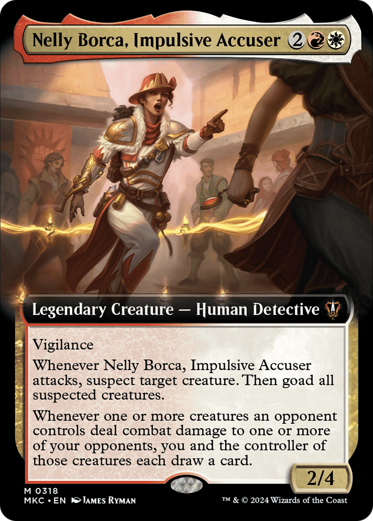 Nelly Borca, Impulsive Accuser (Extended Art) [Murders at Karlov Manor Commander] | Exor Games Truro