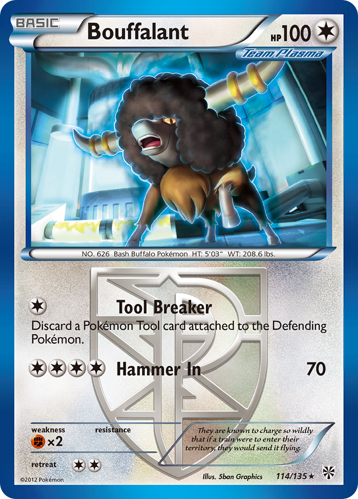 Bouffalant (114/135) [Black & White: Plasma Storm] | Exor Games Truro