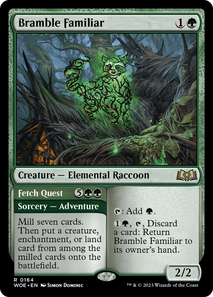 Bramble Familiar // Fetch Quest [Wilds of Eldraine] | Exor Games Truro