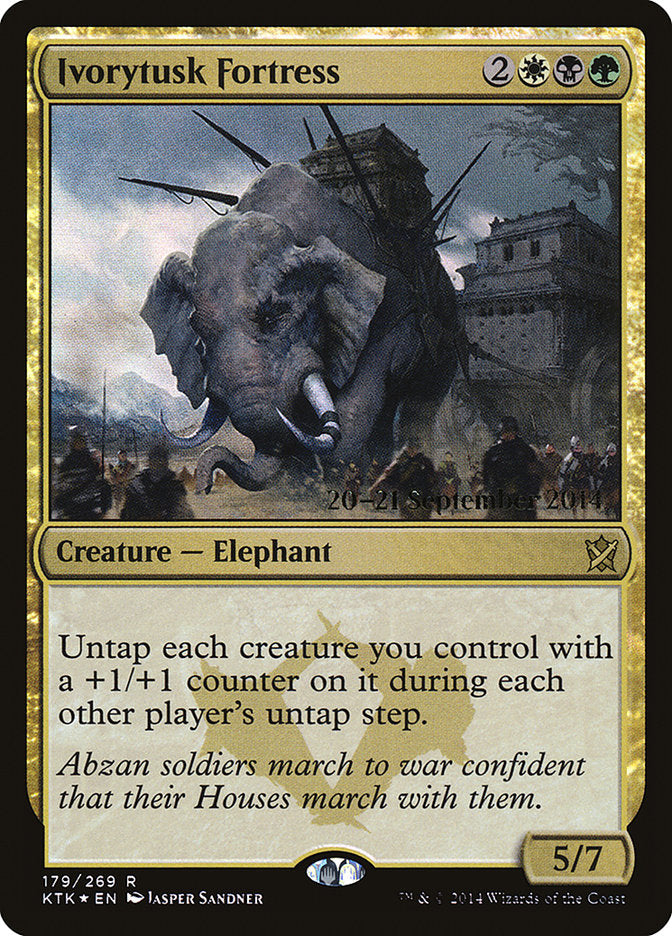 Ivorytusk Fortress [Khans of Tarkir Prerelease Promos] | Exor Games Truro