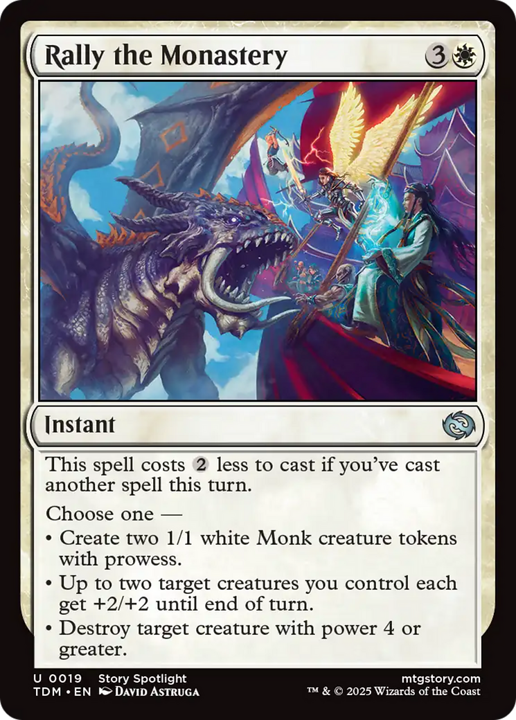Rally the Monastery [Tarkir: Dragonstorm] | Exor Games Truro