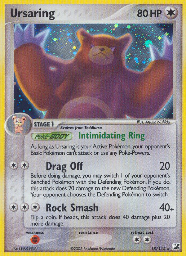 Ursaring (18/115) [EX: Unseen Forces] | Exor Games Truro