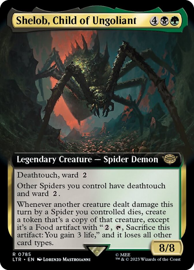 Shelob, Child of Ungoliant (Extended Art) (Surge Foil) [The Lord of the Rings: Tales of Middle-Earth] | Exor Games Truro