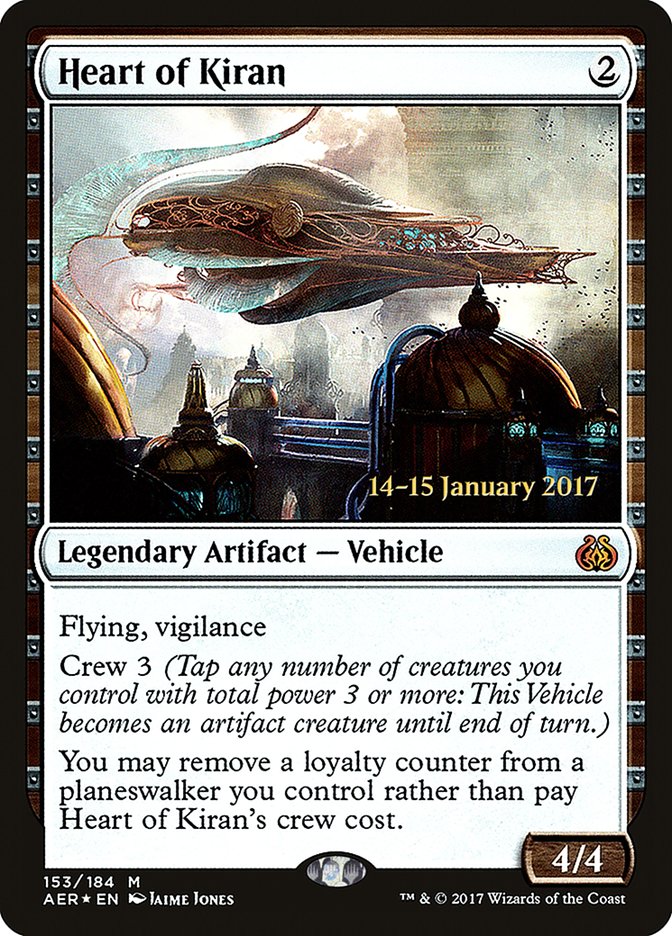 Heart of Kiran [Aether Revolt Prerelease Promos] | Exor Games Truro
