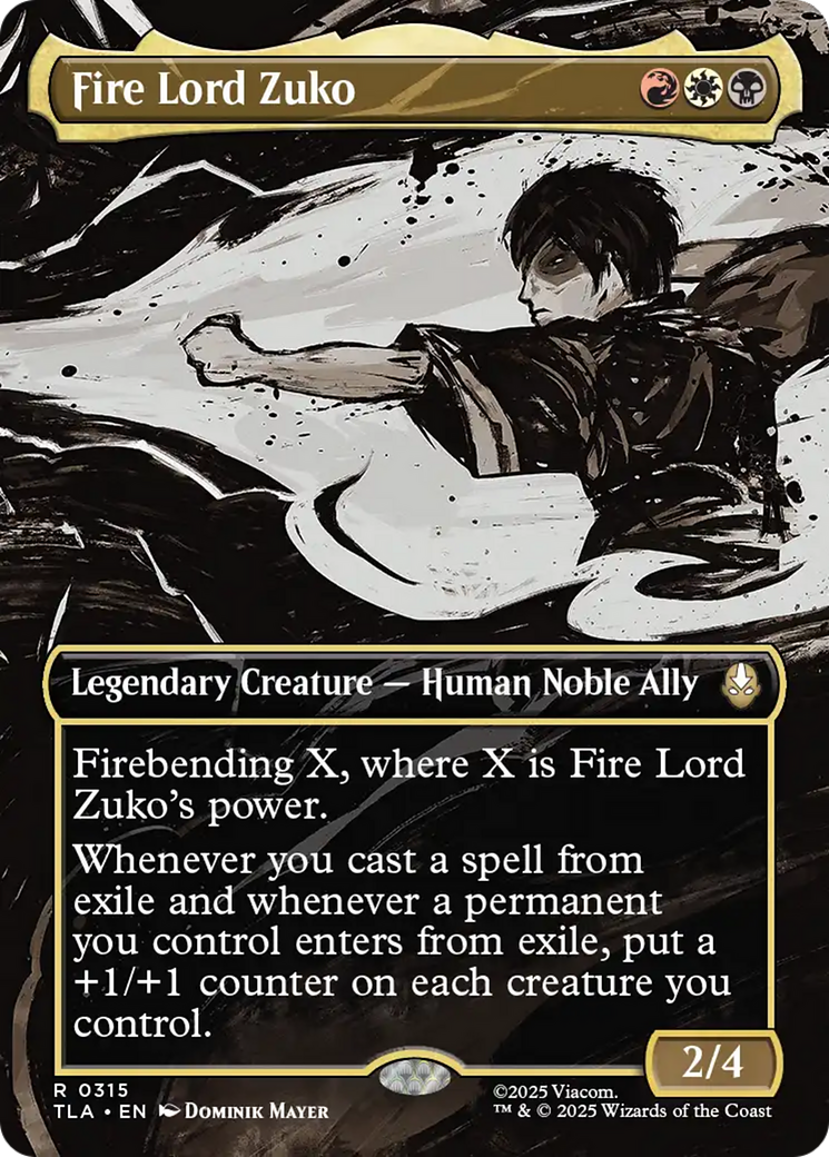 Fire Lord Zuko (Borderless) [Avatar: The Last Airbender] | Exor Games Truro