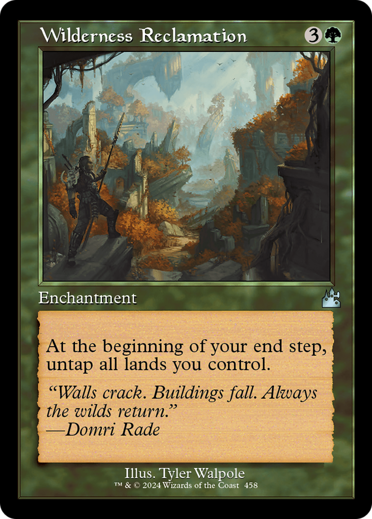 Wilderness Reclamation (Retro Frame) [Ravnica Remastered] | Exor Games Truro