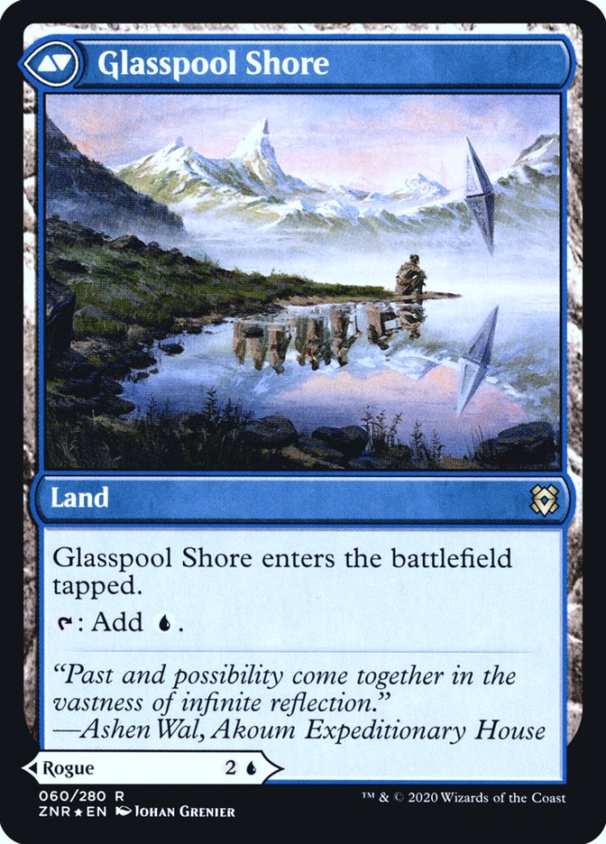 Glasspool Mimic // Glasspool Shore [Zendikar Rising Prerelease Promos] | Exor Games Truro