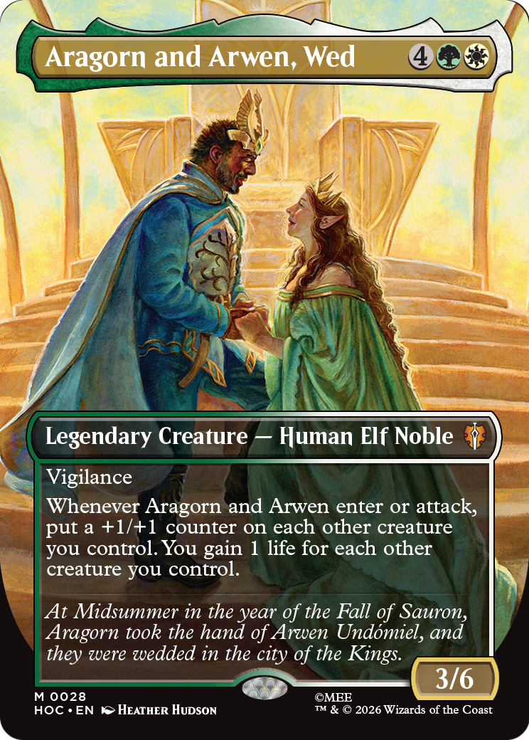 Aragorn and Arwen, Wed (Borderless) [The Hobbit] | Exor Games Truro