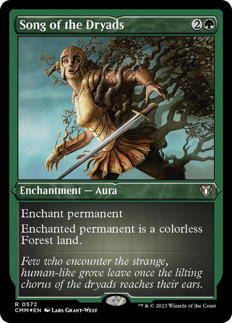 Song of the Dryads (Foil Etched) [Commander Masters] | Exor Games Truro