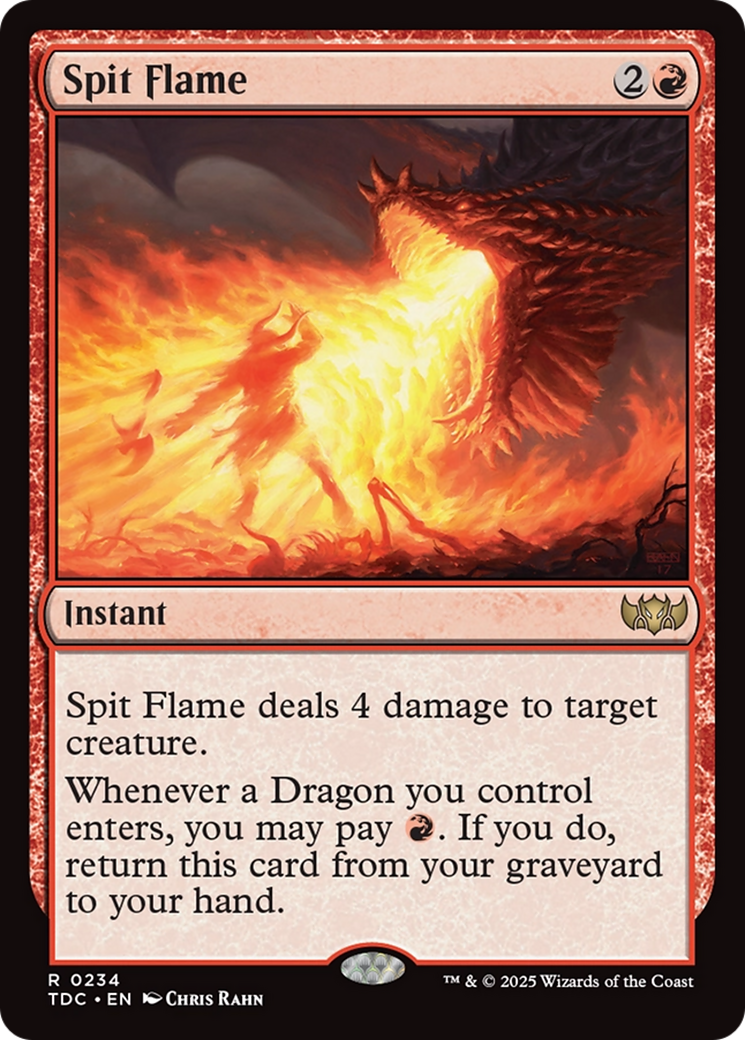 Spit Flame [Tarkir: Dragonstorm Commander] | Exor Games Truro
