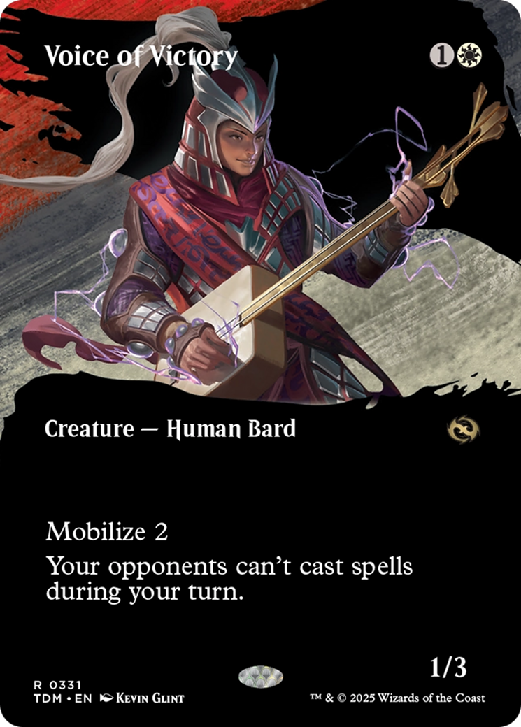 Voice of Victory (Borderless) [Tarkir: Dragonstorm] | Exor Games Truro