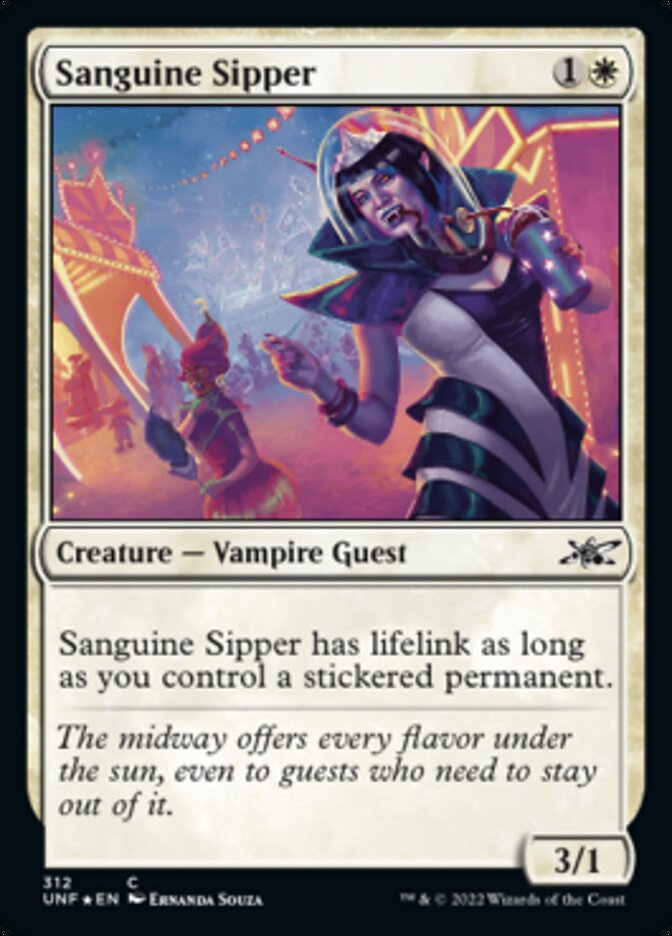 Sanguine Sipper (Galaxy Foil) [Unfinity] | Exor Games Truro