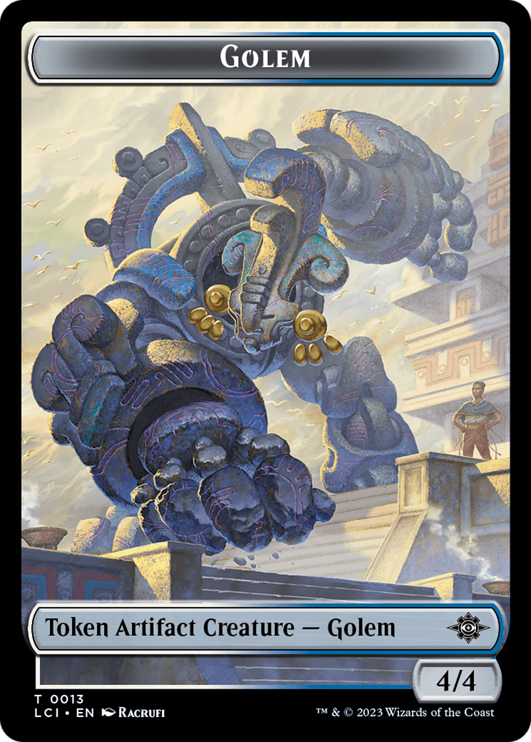 Golem Token [The Lost Caverns of Ixalan Tokens] | Exor Games Truro